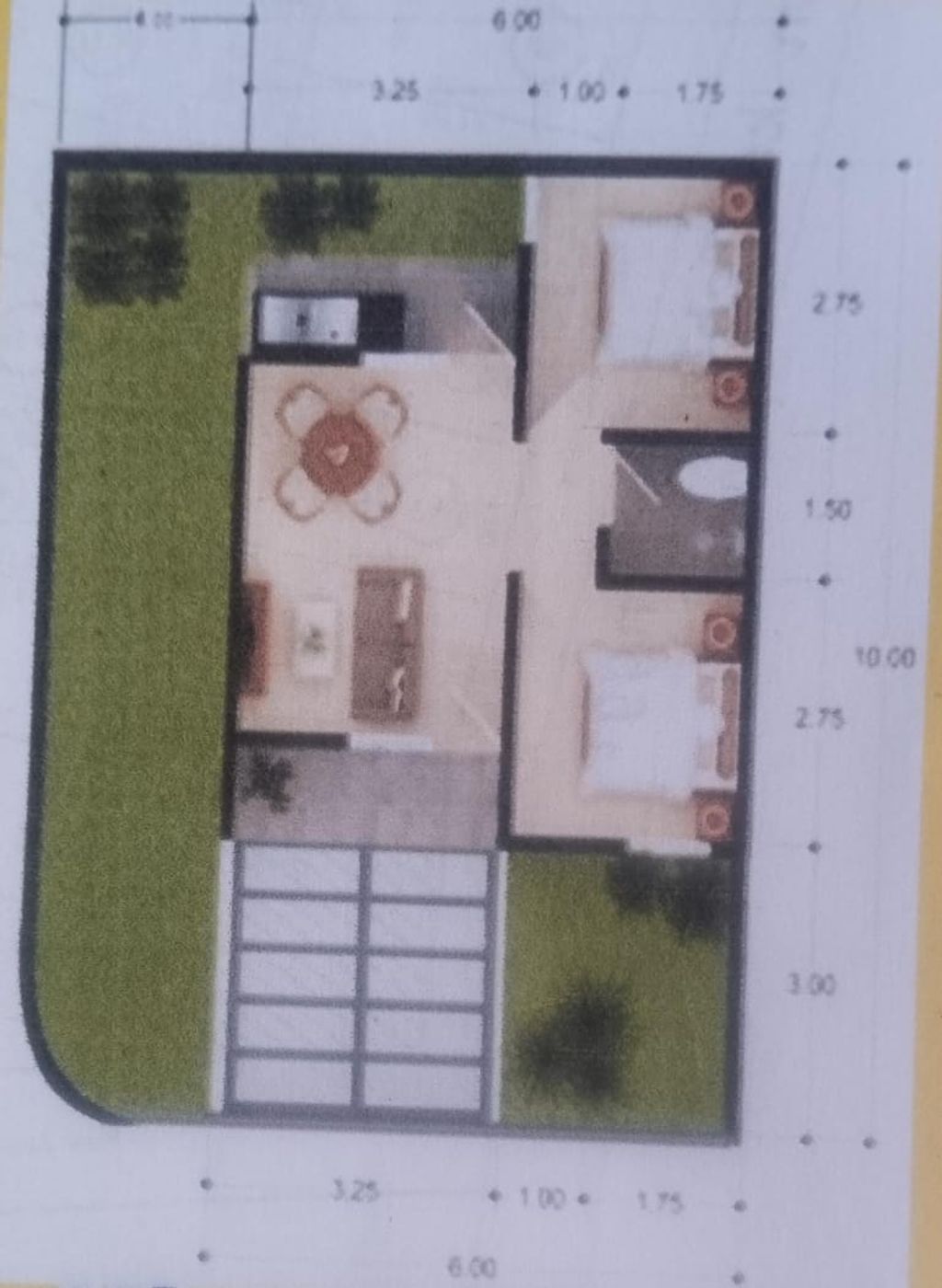 foto denah rumah tipe 36/98 perumahan GRIYA ALFAZZA