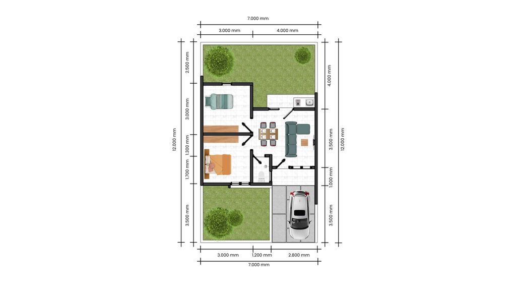 foto denah rumah tipe CELOSIA perumahan D'GRAND LIVING