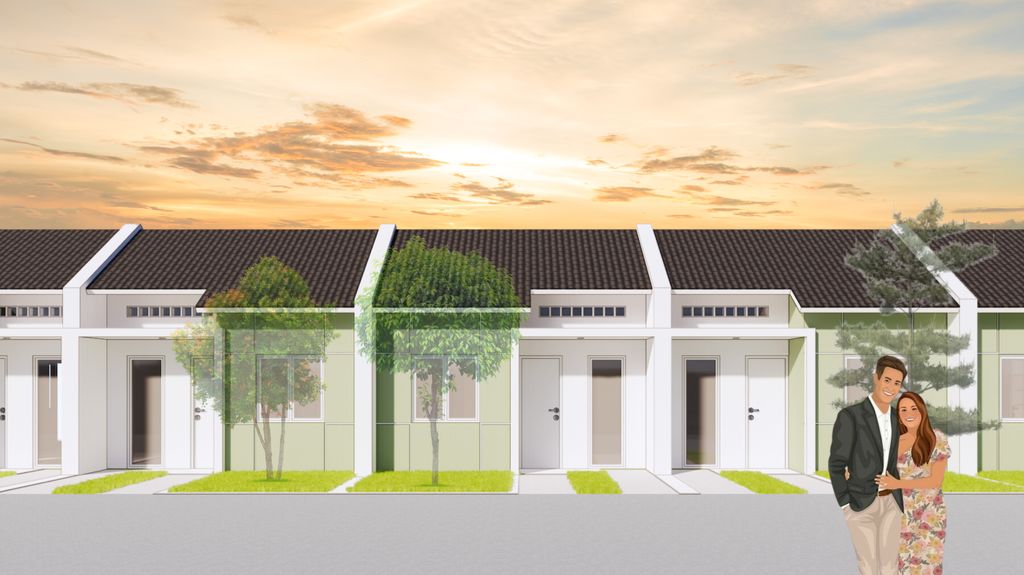 foto tampak rumah tipe ASOKA perumahan D'GRAND LIVING
