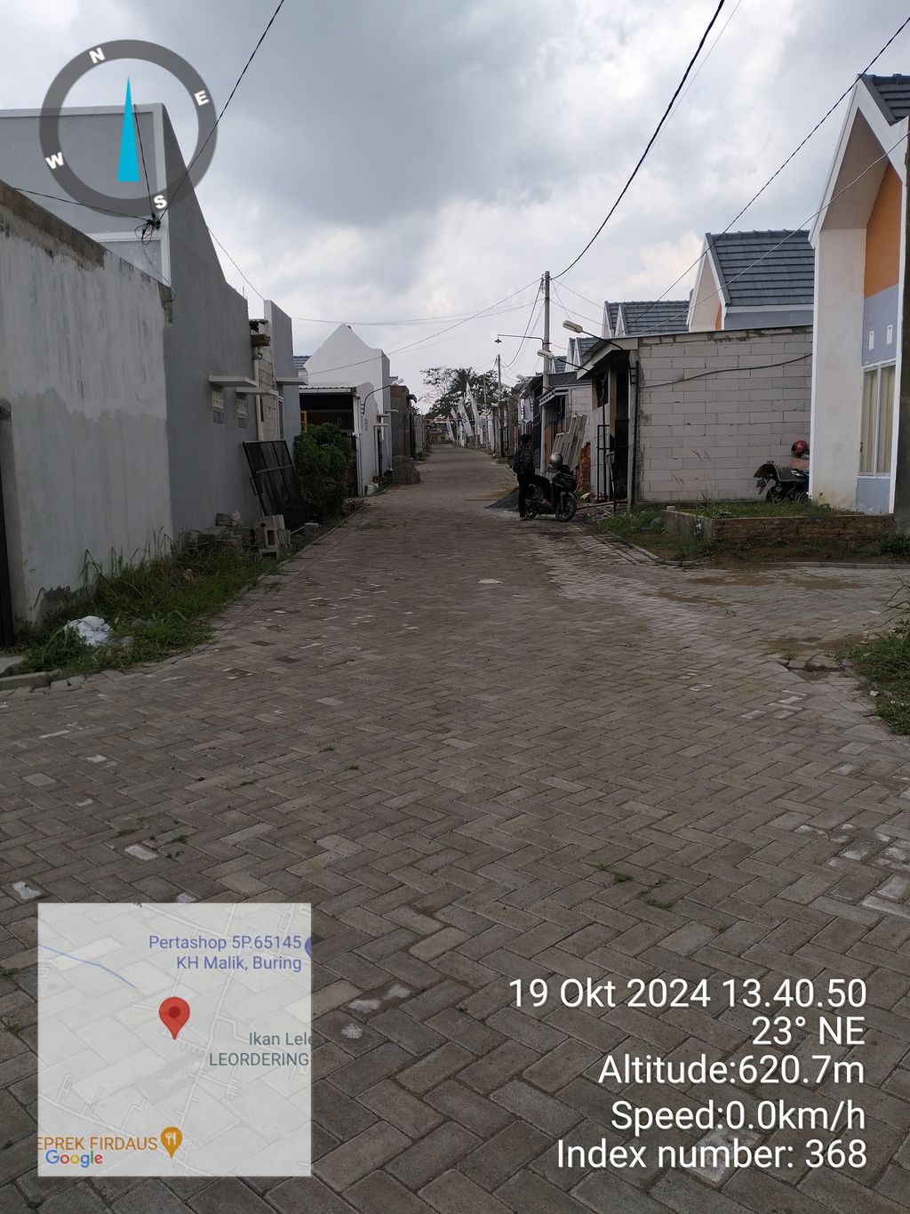 foto posisi tengah perumahan GRAHA MALANG INDAH TAHAP 2