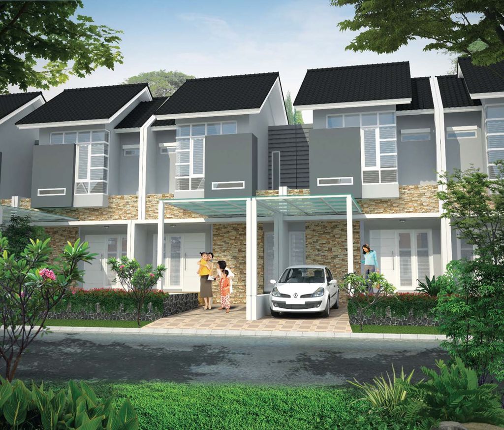 foto tampak rumah tipe 80/126 perumahan SA2.19-01 CLUSTER VASANA KHI