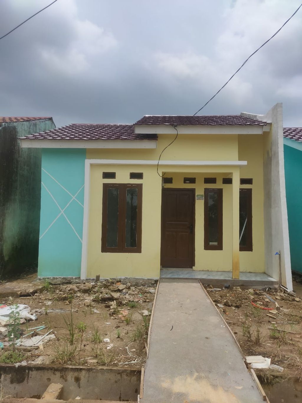 foto tampak rumah tipe 36 RSH perumahan Griya Bersama Tahap 3