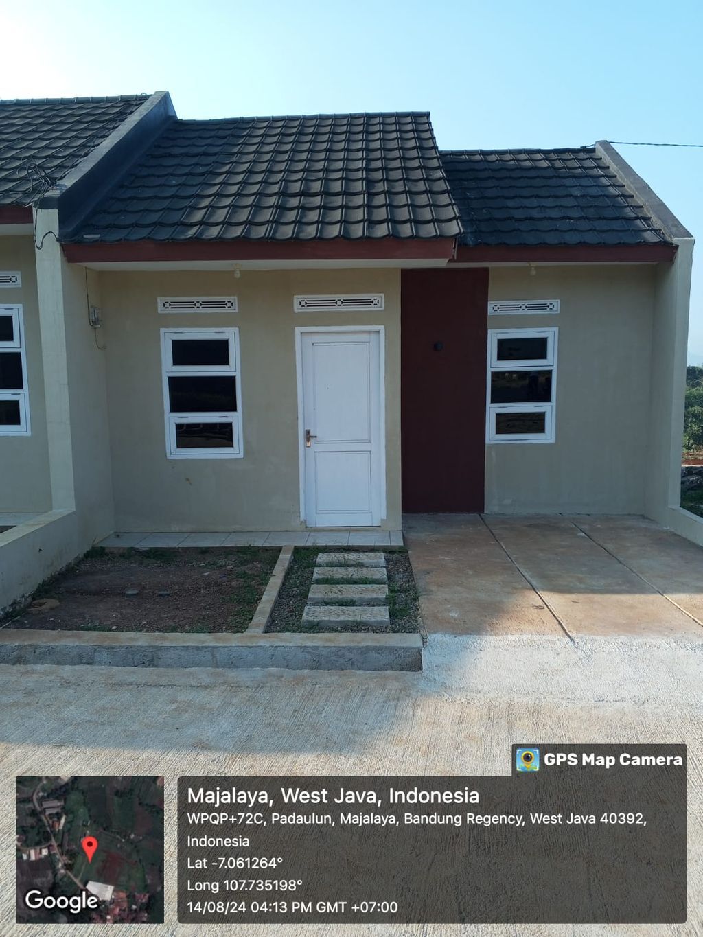 foto tampak rumah tipe Subsidi perumahan Puri Rumpu Indah Padaulun