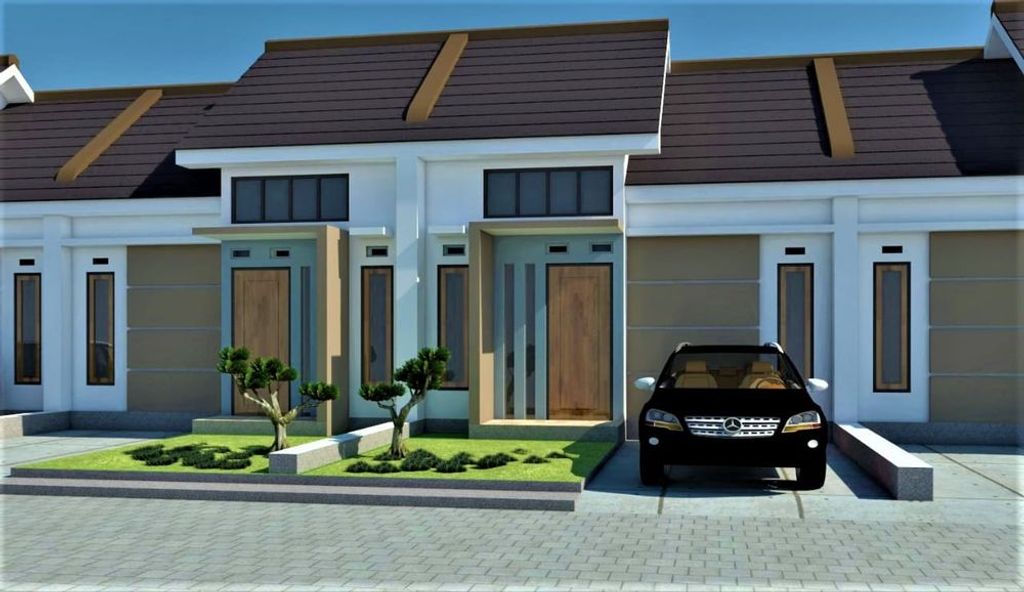 foto tampak rumah tipe 36/84 perumahan PERUM. PONDOK HALIM 2