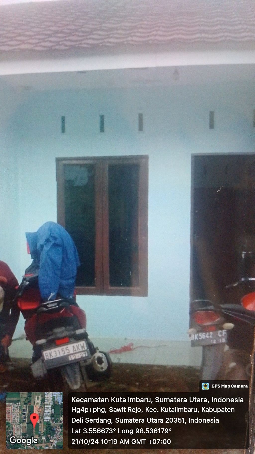 foto tampak rumah tipe 36 perumahan Asri indah Mencirim