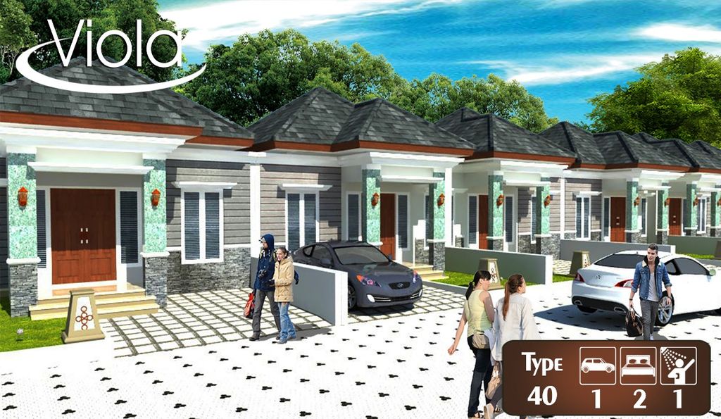 foto tampak rumah tipe 40/77 270jt perumahan Cluster harmony 2 sukoharjo