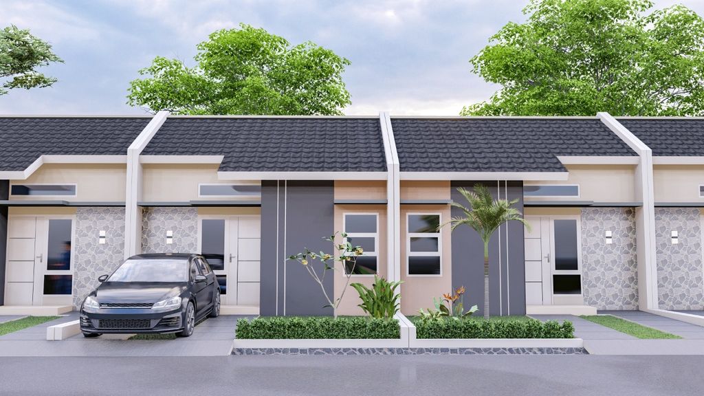 foto tampak rumah tipe 31/60 perumahan TRITIH GOLF RESIDENCE TAHAP 2