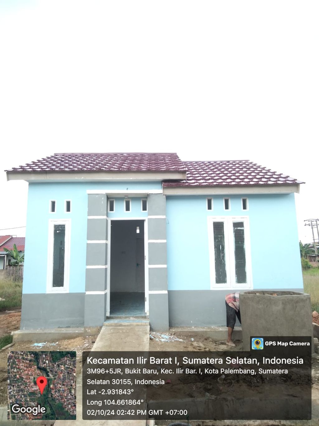 foto tampak rumah tipe 36 RSH perumahan PERUMAHAN PALEM SRIGADING INDAH