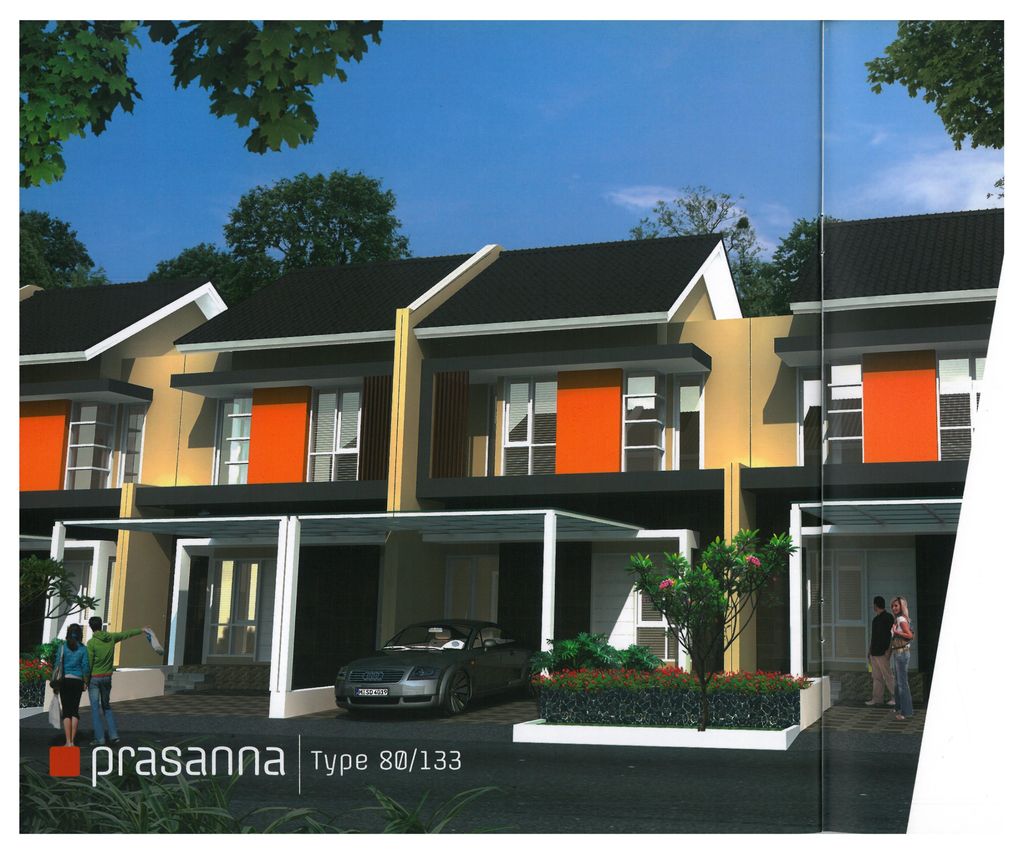 foto tampak rumah tipe Prasanna perumahan SA7.15-22 CLUSTER SAMATA KHI