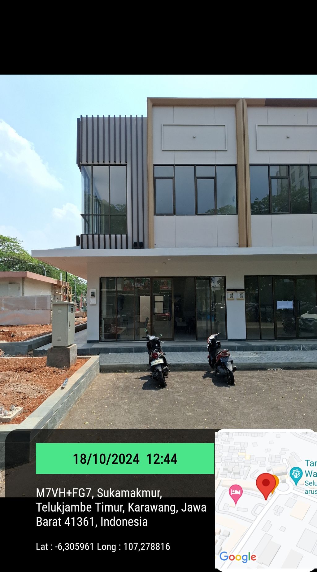 foto tampak rumah tipe Gajah Mada 27 perumahan Grand Taruma Commercial