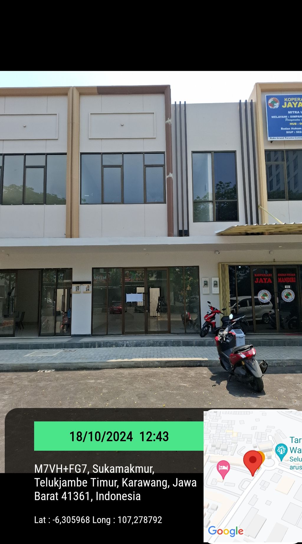 foto tampak rumah tipe Gajah Mada 26 perumahan Grand Taruma Commercial
