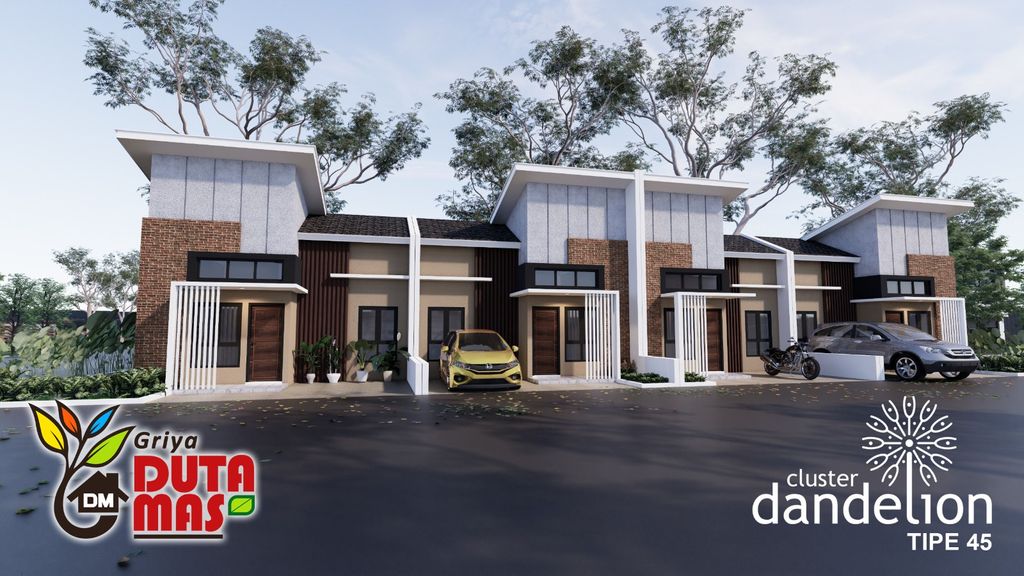 foto tampak rumah tipe Rumah Tinggal 45/100 (1) perumahan Griya Duta Mas Cluster Dandelion