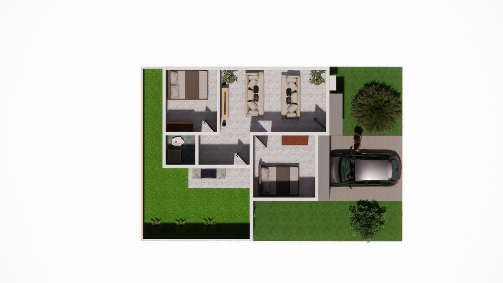 foto denah rumah tipe 36/96 perumahan Cendrawasih Residence