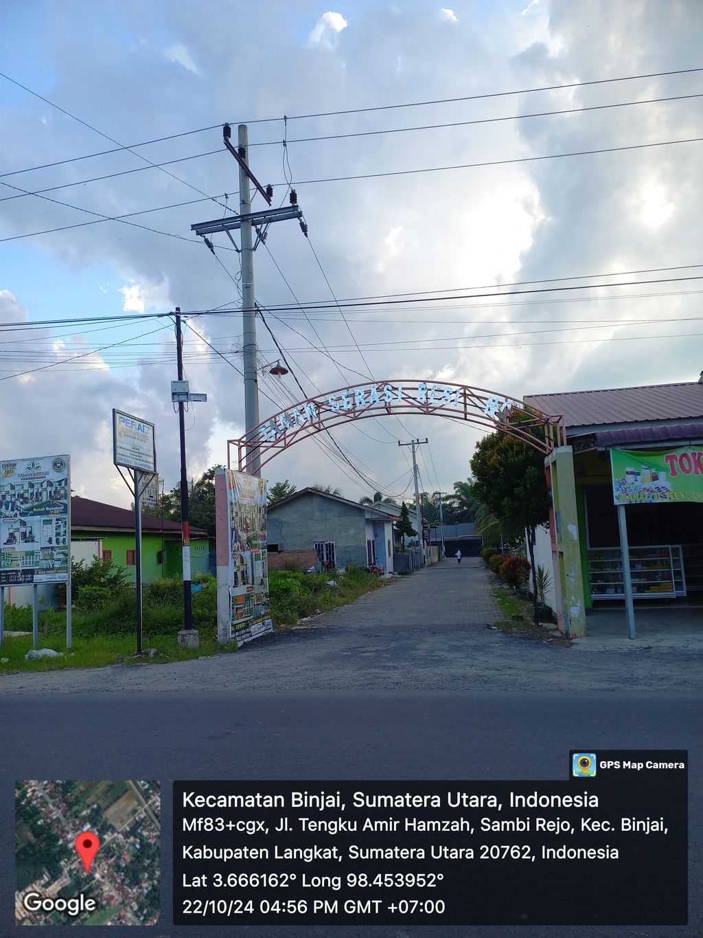 foto gerbang perumahan TAMAN SERASI RESIDENCE 2