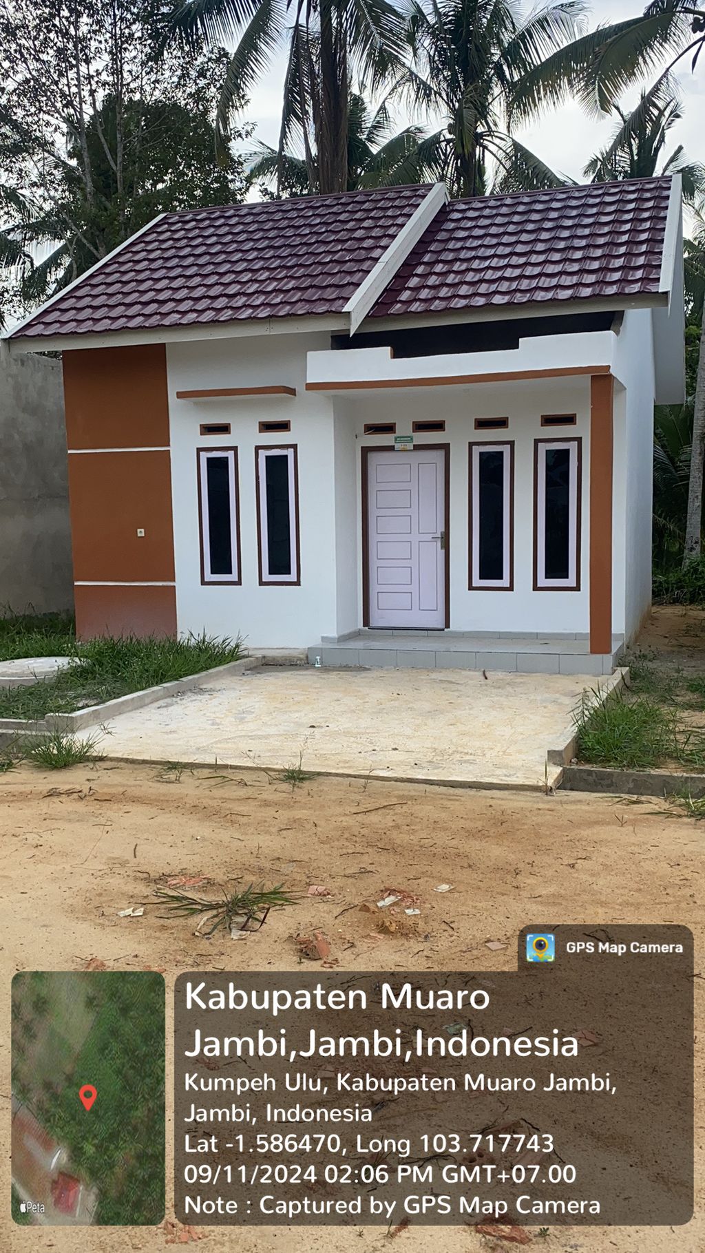 foto tampak rumah tipe F3 (36/100 M2) perumahan Perumahan Villa Zahra II