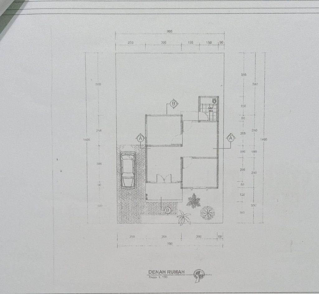 foto denah rumah tipe 36 perumahan CEMARA INDAH 2