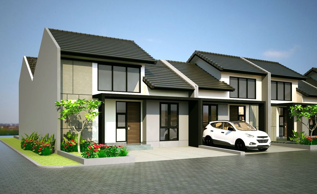 foto tampak rumah tipe 96/52 D perumahan KSO PURI CEMPAKA