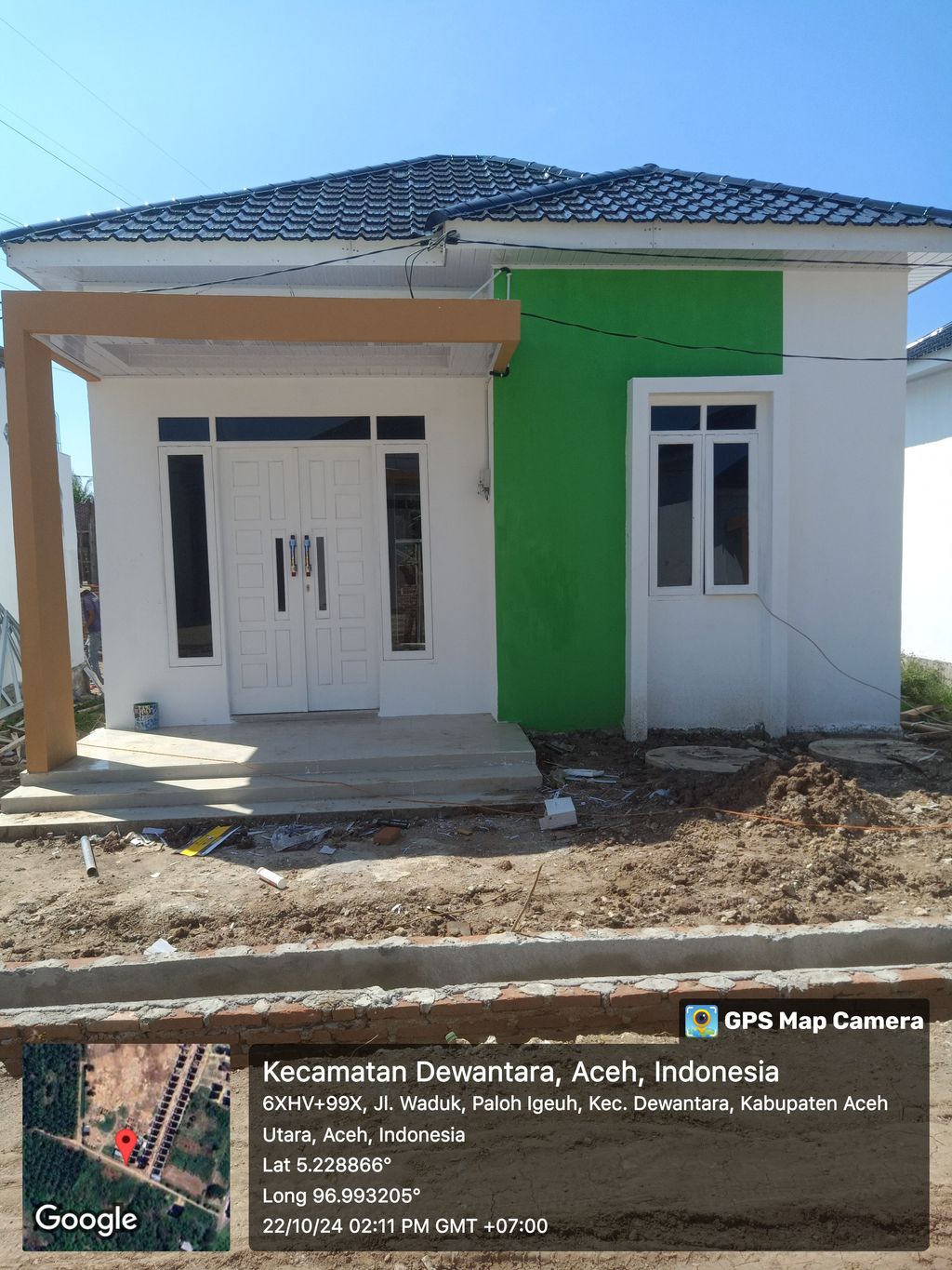 foto tampak rumah tipe 36 perumahan CEMARA INDAH 2