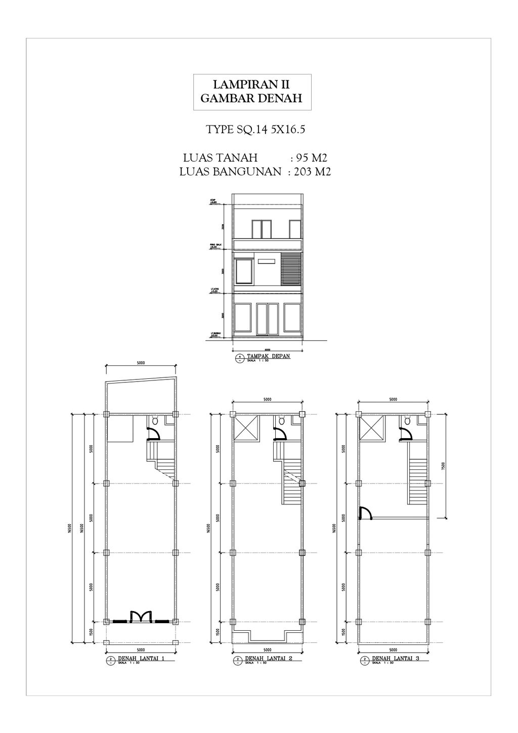 foto denah rumah tipe Rumah Toko SQ-2/14 perumahan MAGNOLIA RESIDENCE 2