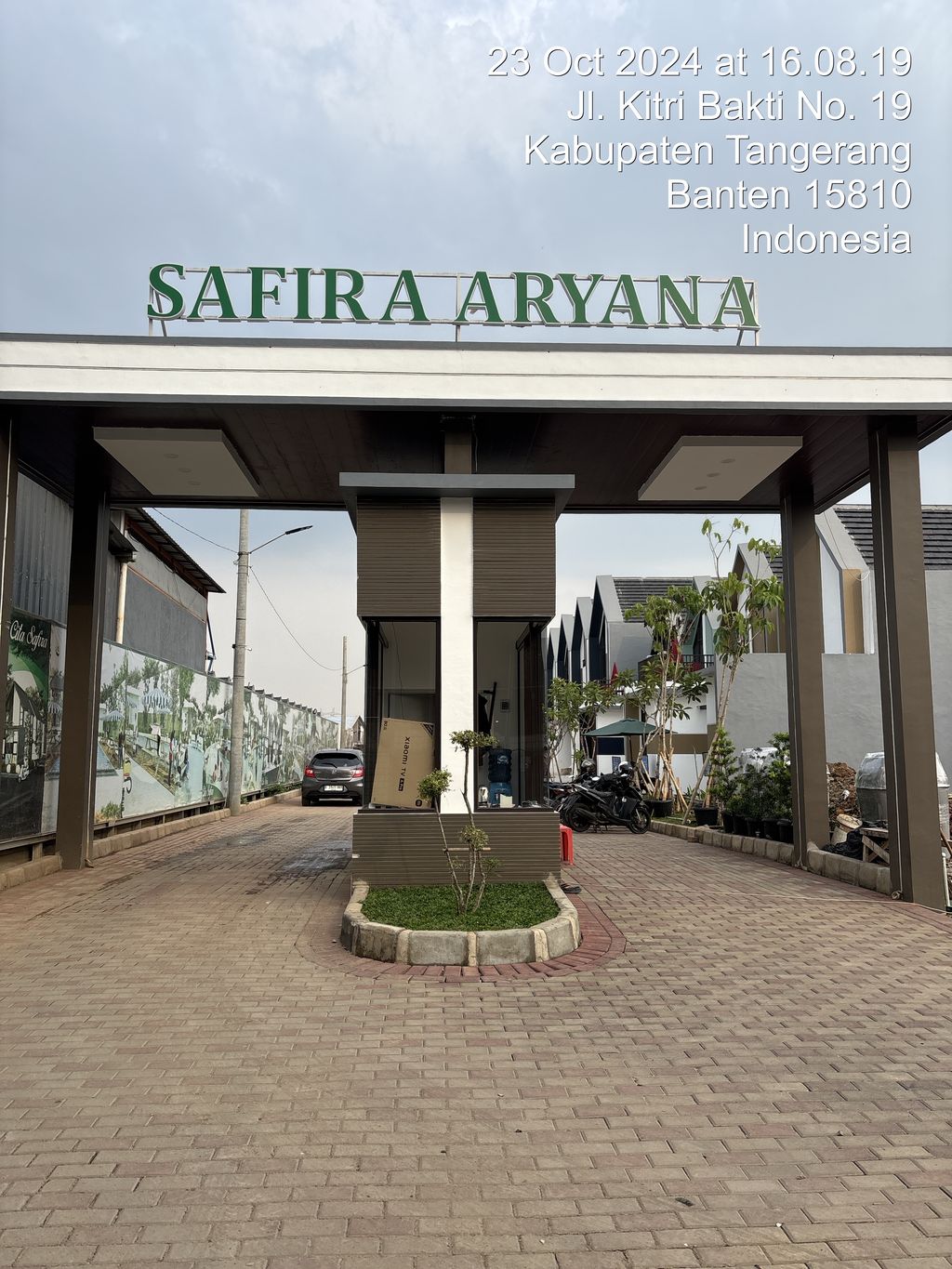 foto gerbang perumahan SAFIRA ARYANA