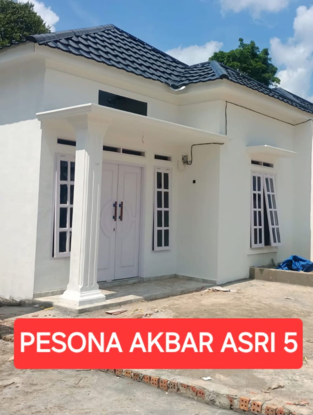 foto tampak rumah tipe 36 perumahan PESONA AKBAR ASRI 5