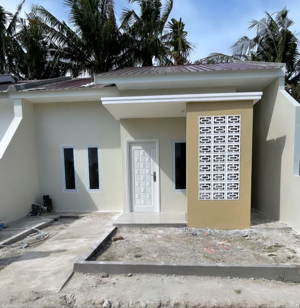 foto tampak rumah tipe 50/91 perumahan ASNUR RESIDENCE