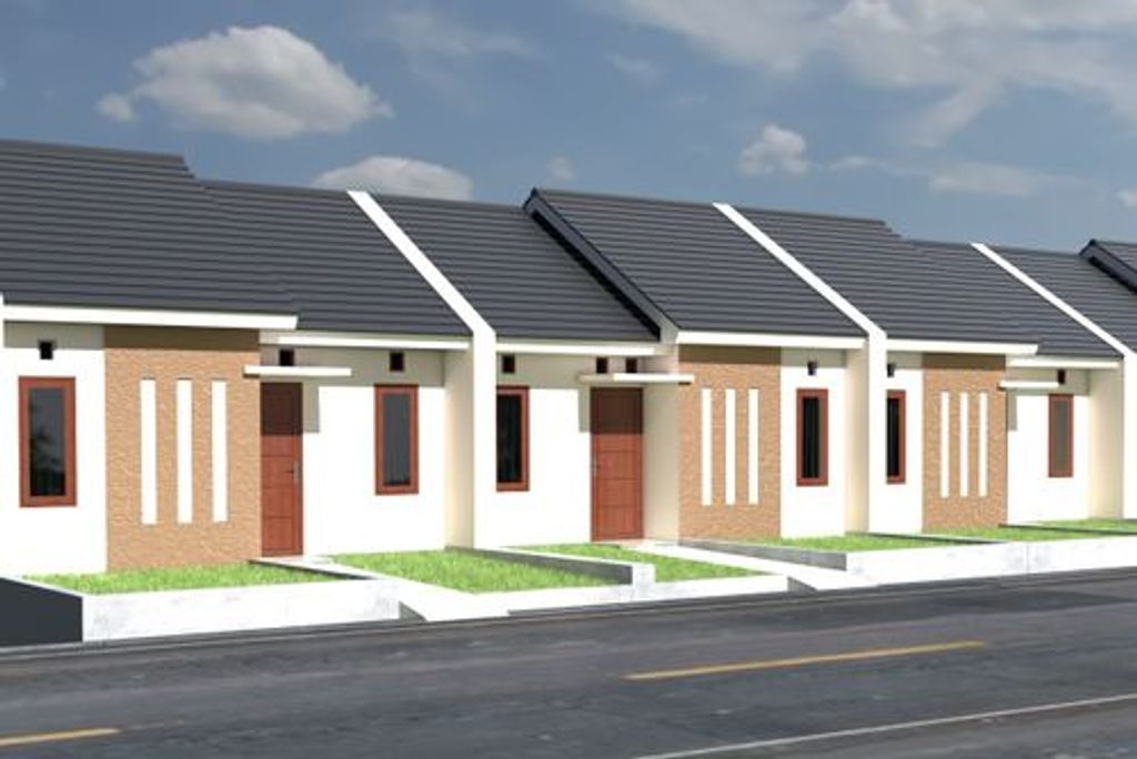 foto tampak rumah tipe Madani 2024 perumahan Istana Kembar2