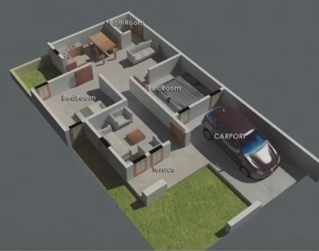 foto denah rumah tipe 50/91 perumahan ASNUR RESIDENCE