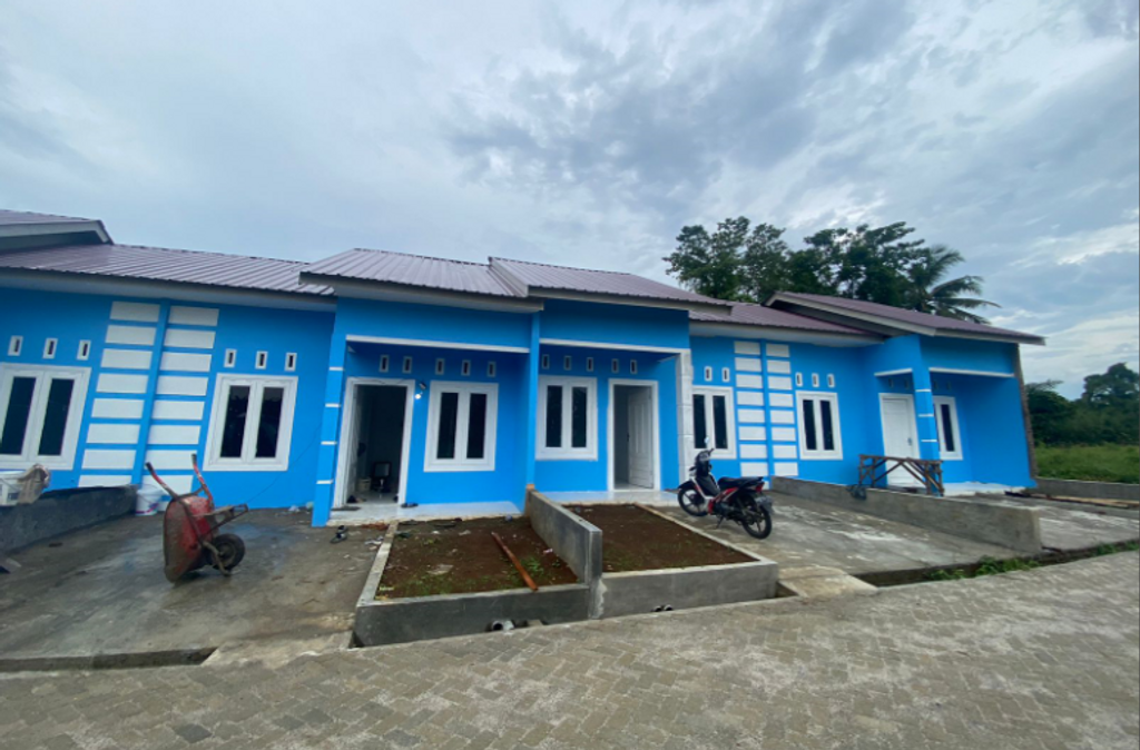 foto tampak rumah tipe 36/78 perumahan DAHLIA RESIDENCE