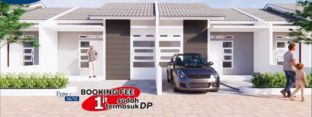 foto tampak rumah tipe Subsidi 36 (Blok C) perumahan TEMBUNG MANSION TAHAP 2