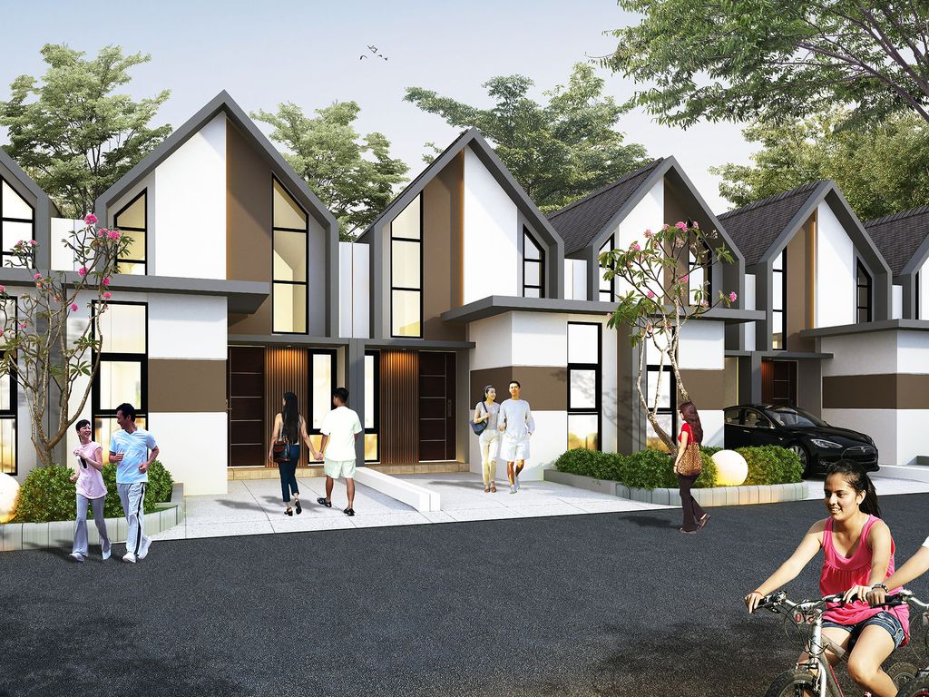 foto tampak rumah tipe CITA SAFIRA perumahan SAFIRA ARYANA