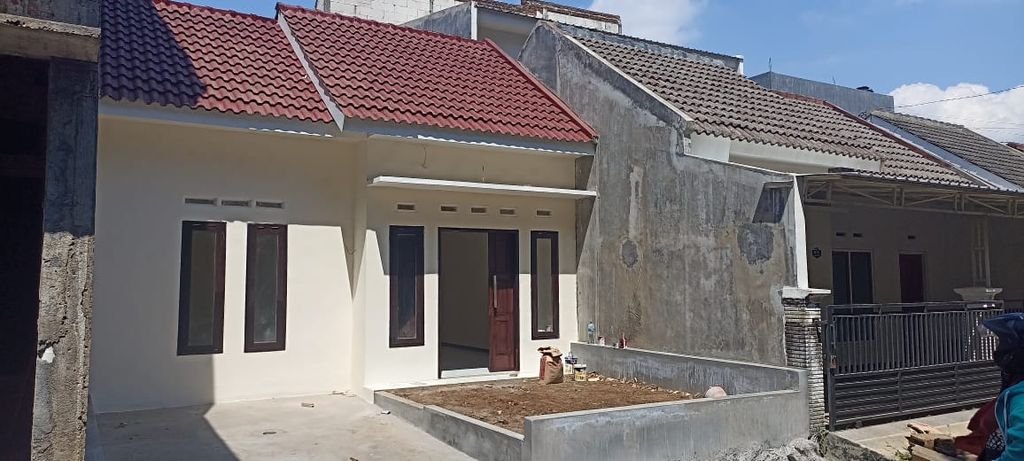 foto tampak rumah tipe 30/84 perumahan BUMI PERKASA REGENCY TAHAP 4