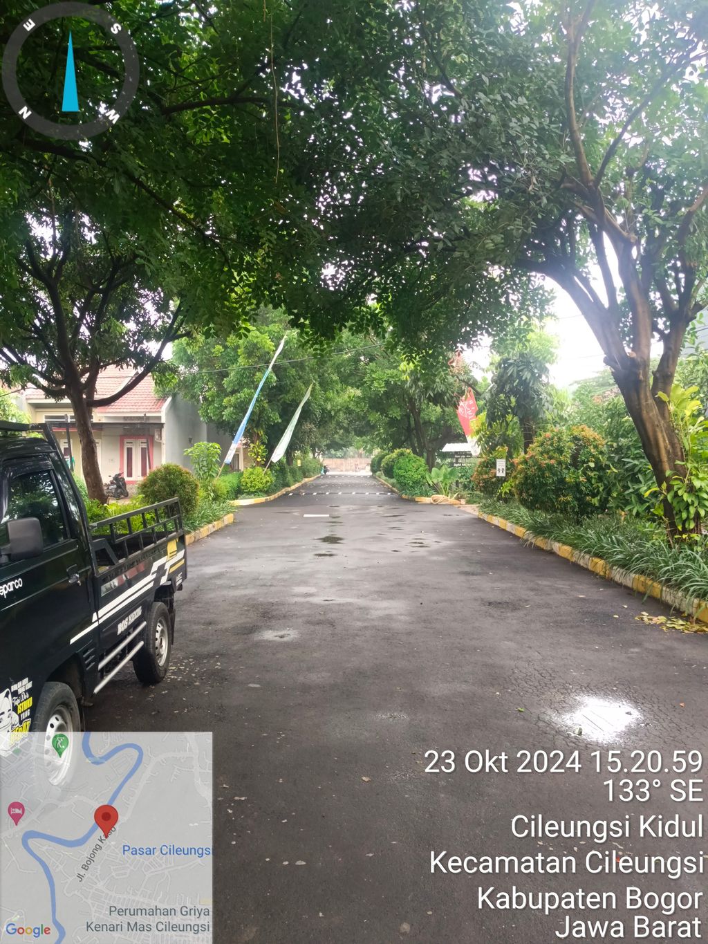 foto posisi tengah perumahan Griya Alam Indah Cibubur