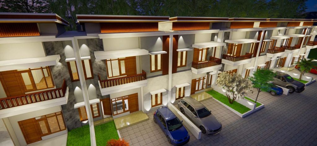 foto tampak rumah tipe 80/100 800JT perumahan Central Park Kartasura