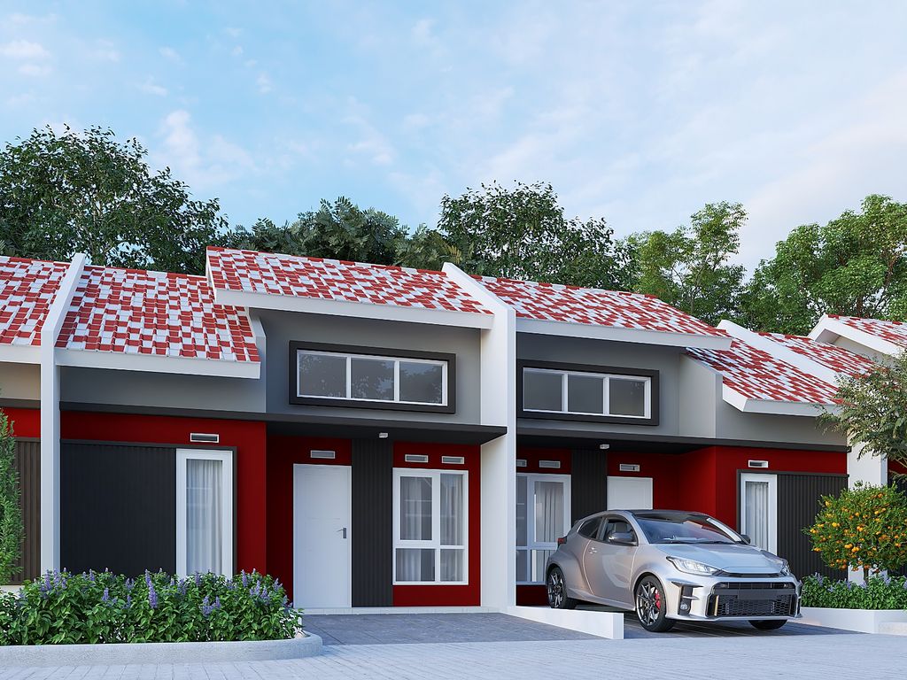 foto tampak rumah tipe MAWAR BARU FIX perumahan BUKIT CILEGON ASRI