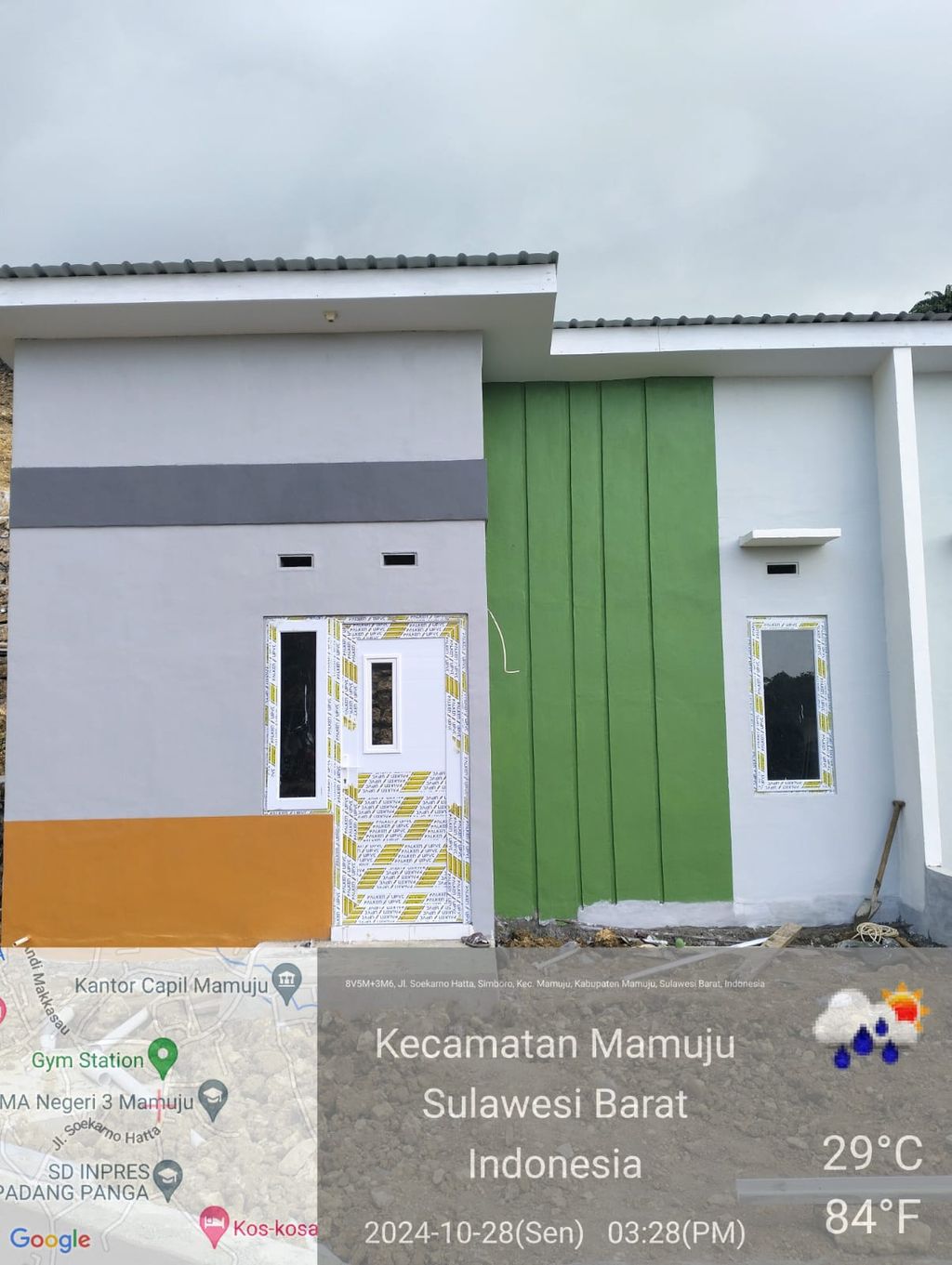 foto tampak rumah tipe 36/72 perumahan PERUMAHAN SOETA HILLS