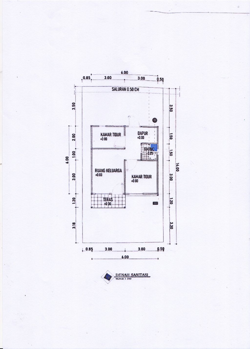 foto denah rumah tipe 36 perumahan MANDIRI RESIDENCE 6