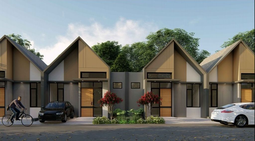 foto tampak rumah tipe 50/84 perumahan PERUMAHAN QUINLAND VILLAGE