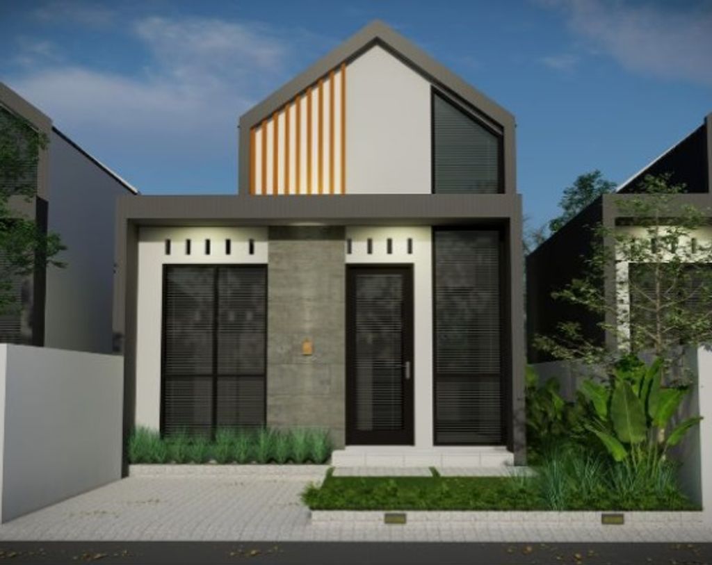 foto tampak rumah tipe 27 perumahan METAVERSE SELAGALAS