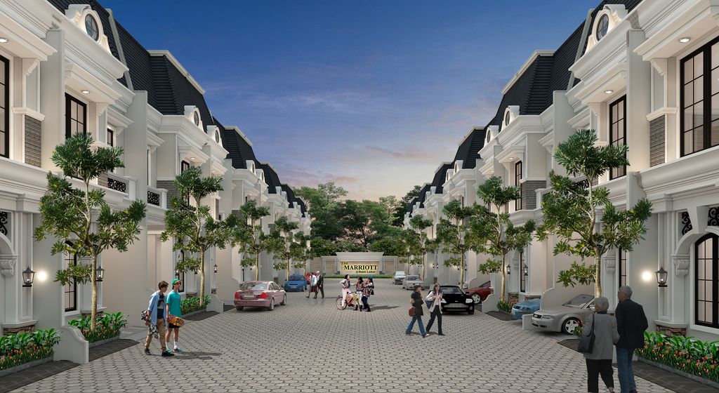 foto tampak rumah tipe Villa perumahan MARRIOTT BAKTI LUHUR