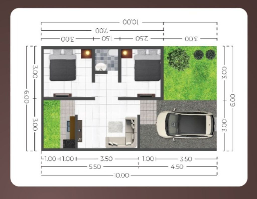 foto denah rumah tipe G perumahan GRAND PAKIS RESIDENCE 3