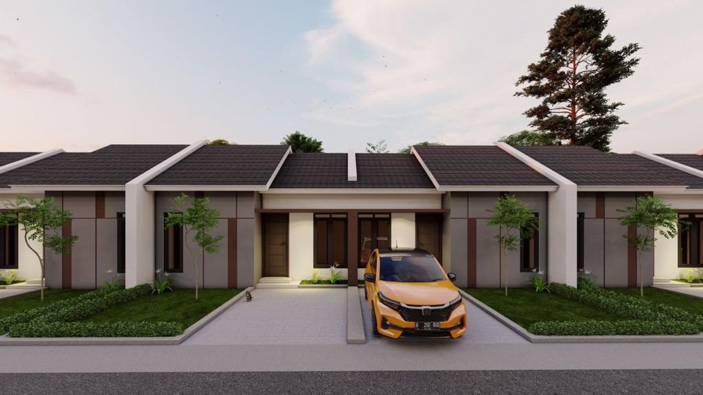 foto tampak rumah tipe 36 perumahan SABA LAND
