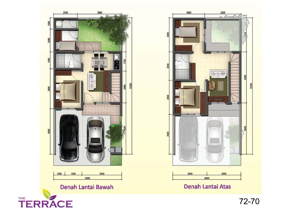 foto denah rumah tipe ACACIA perumahan SERPONG JAYA THE TERRACE