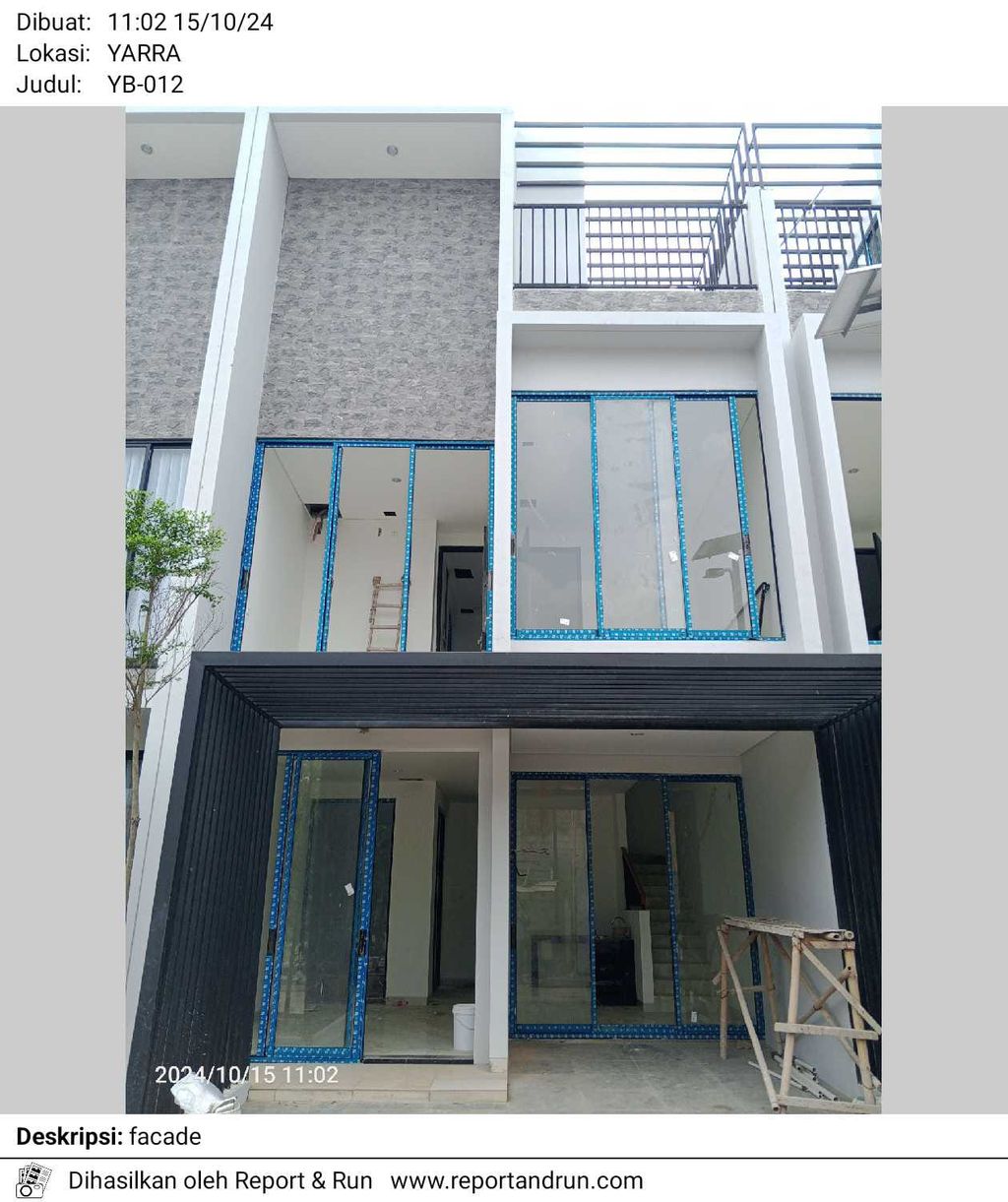 foto tampak rumah tipe YB 012 perumahan ANWA RESIDENCE PURI