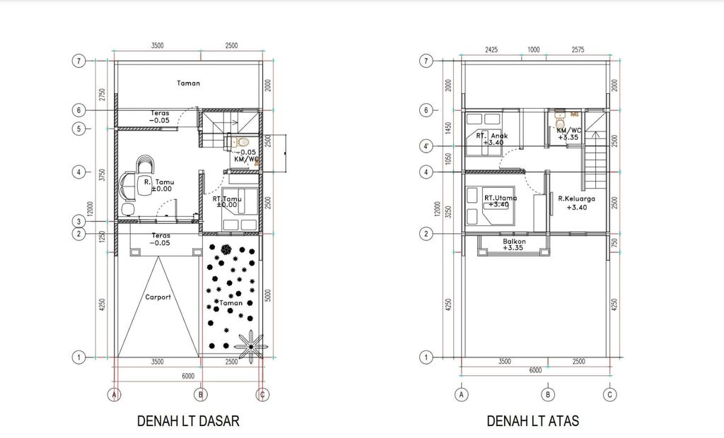 foto denah rumah tipe Komersil perumahan MULIA LAND BOGOR SEKTOR 2