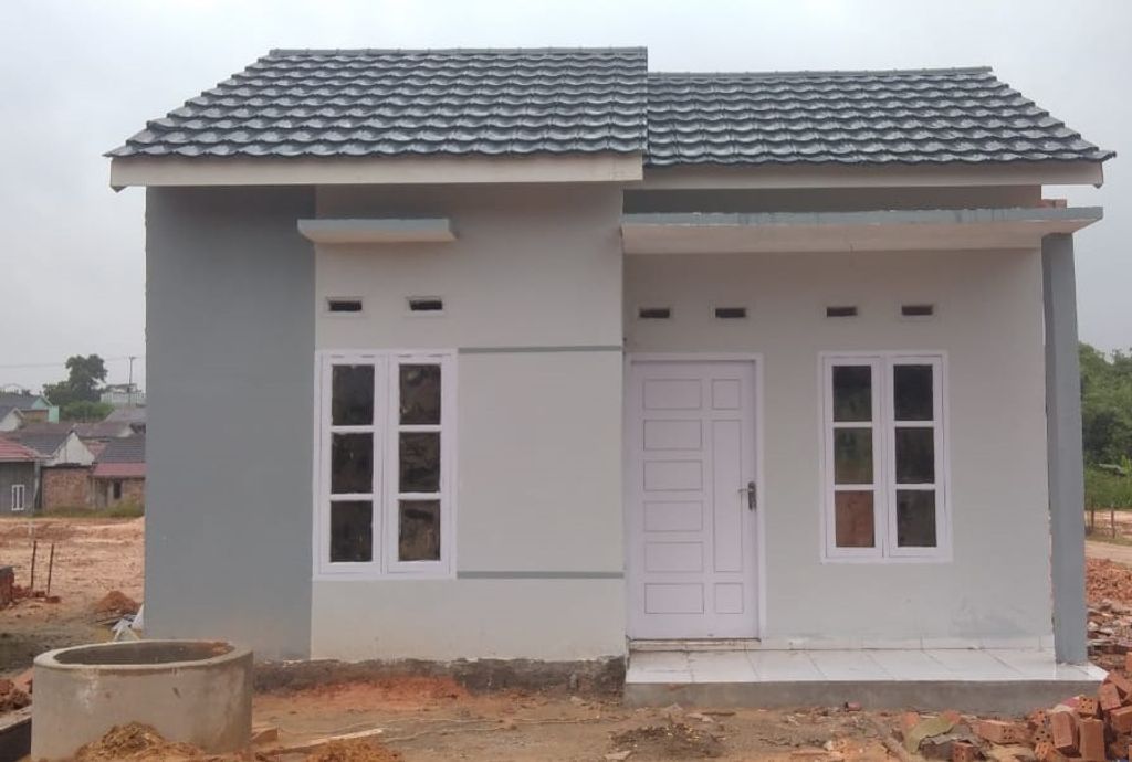 foto tampak rumah tipe RSH 36/114 perumahan Griya Arza 5
