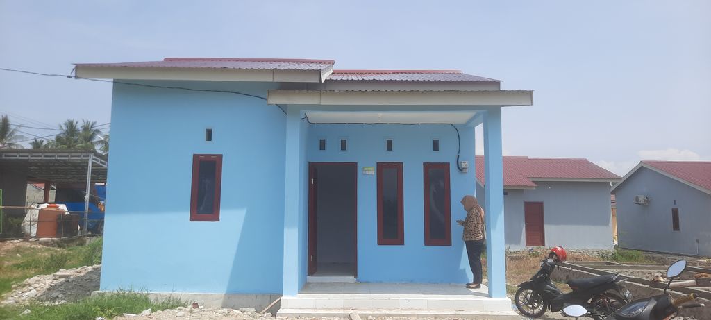 foto tampak rumah tipe 36 perumahan BTN MUTIARA KHATULISTIWA PARIGI