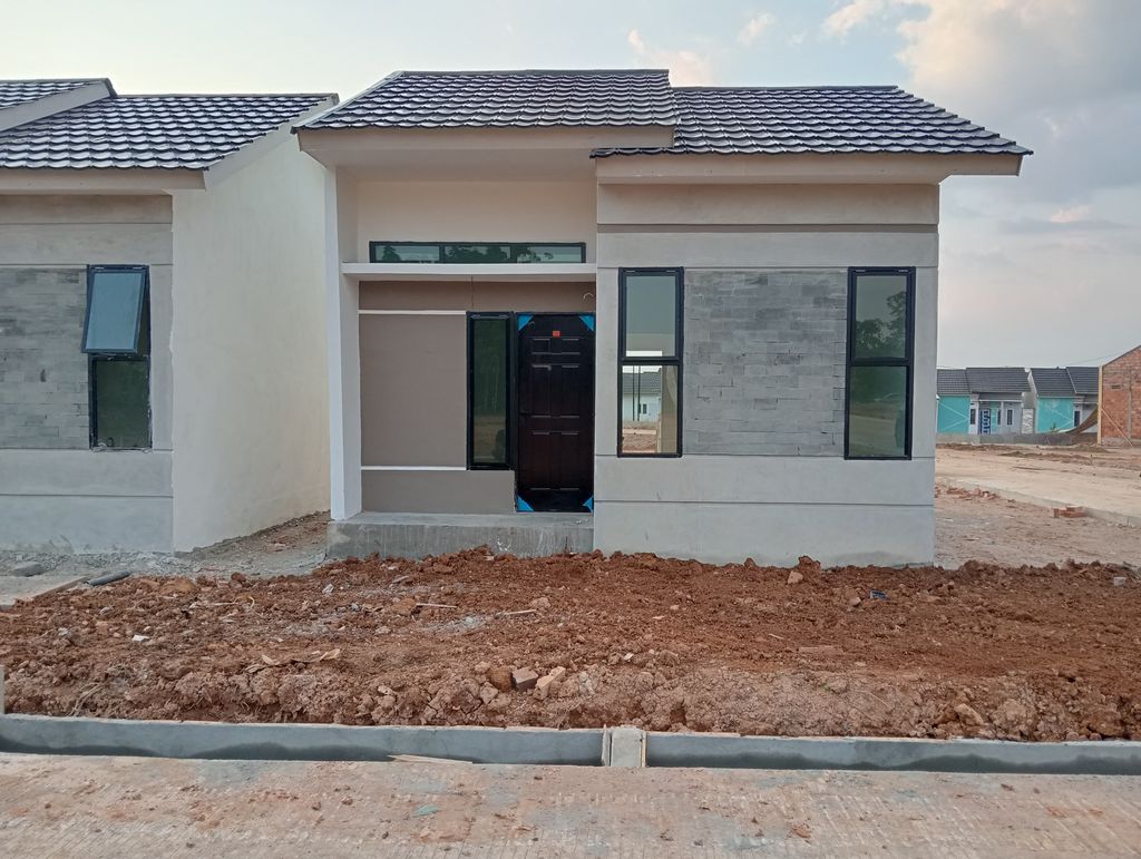 foto tampak rumah tipe 36/91 perumahan Assad regency 4