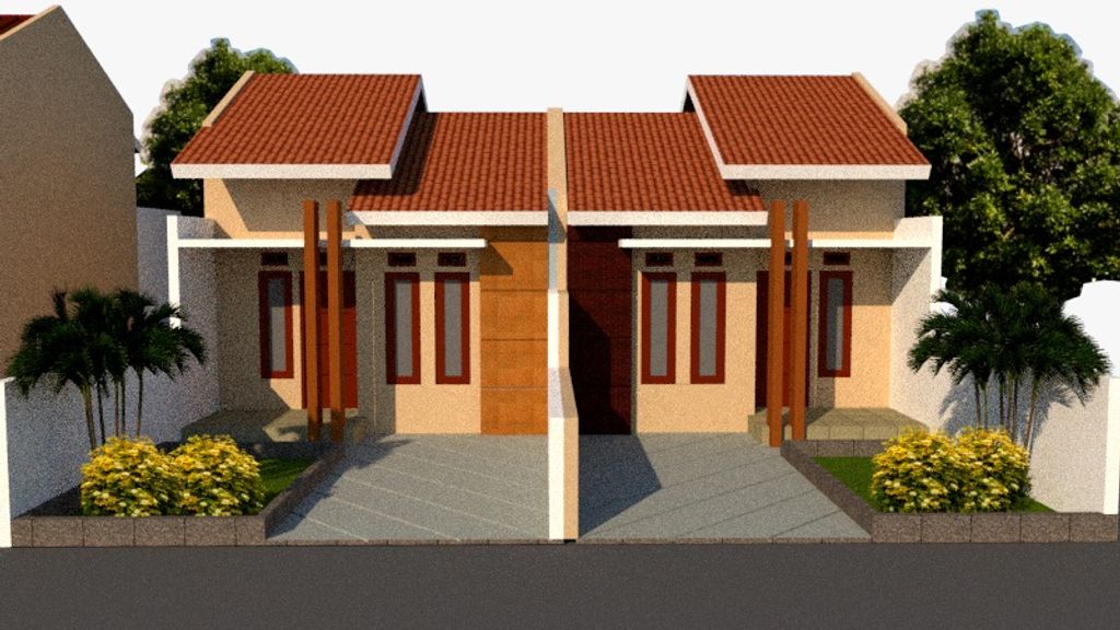 foto tampak rumah tipe 42/96 perumahan BUMI HEULANG MANGKAK