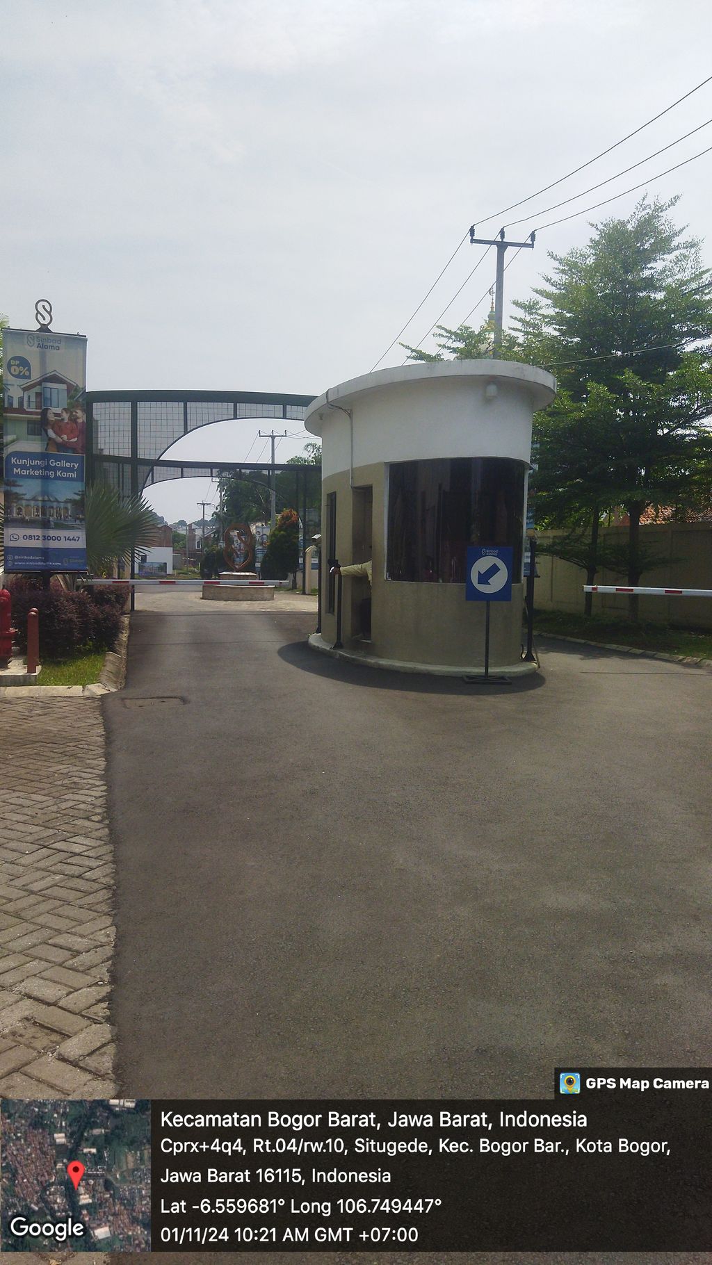 foto gerbang perumahan SINBAD ALAMA TAHAP 2